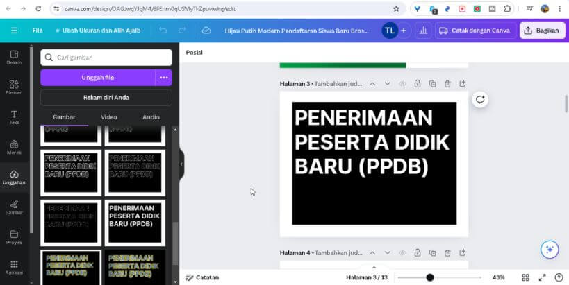 Tutorial Canva: Desain Brosur PPDB yang Menarik dan Informatif dengan Luxury Gold