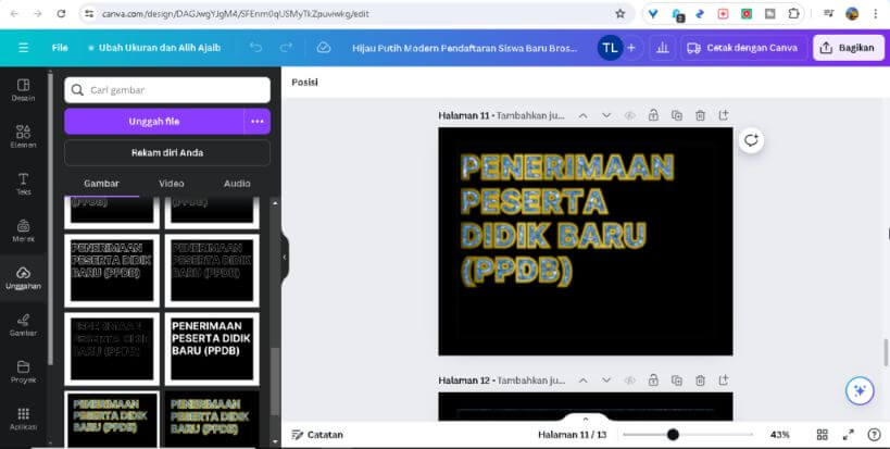Tutorial Canva: Desain Brosur PPDB yang Menarik dan Informatif dengan Luxury Gold