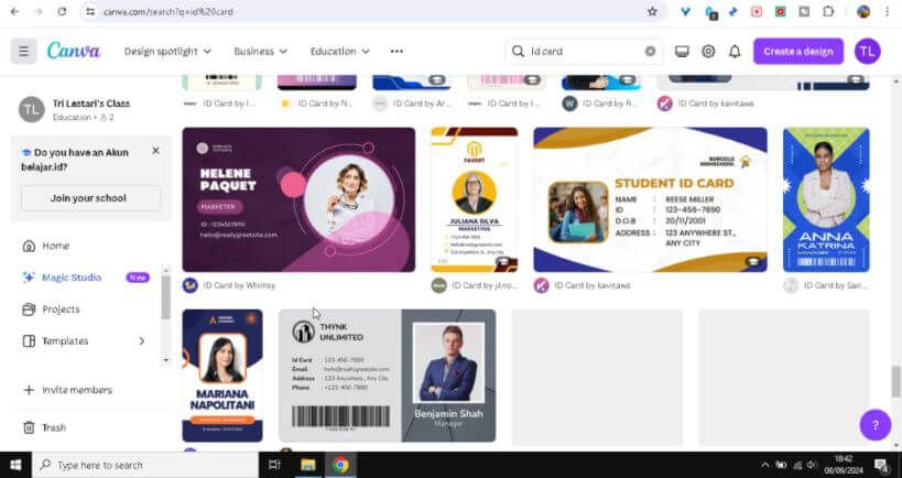 Tutorial Desain ID Card dengan Efek Teks Bertumpuk Ber-Outline (Outlined Stacked Text Effect) di Canva