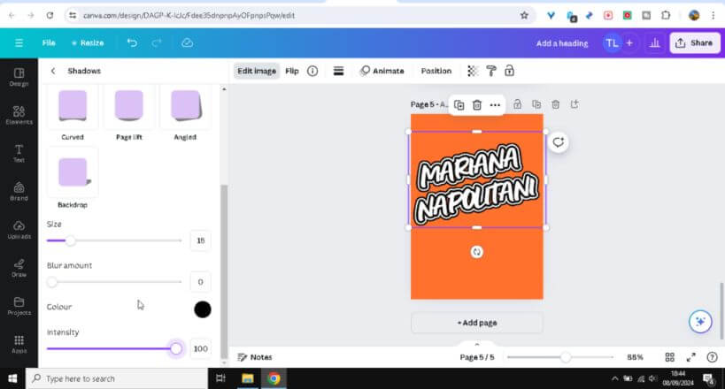Tutorial Desain ID Card dengan Efek Teks Bertumpuk Ber-Outline (Outlined Stacked Text Effect) di Canva