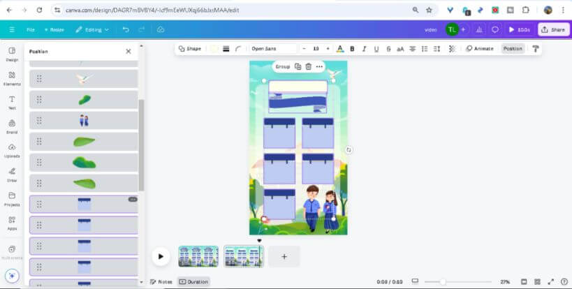Panduan Lengkap Membuat Animasi Jadwal Pelajaran di Canva dengan Efek Morphing