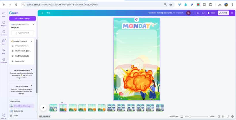 Panduan Lengkap Membuat Animasi Jadwal Pelajaran di Canva dengan Efek Morphing