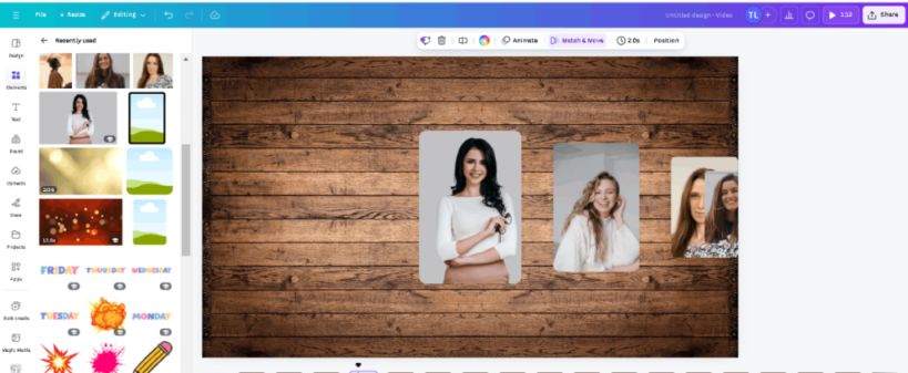 Cara Membuat Kolase Foto Carousel Menakjubkan dengan Efek Zoom dan Rotasi di Canva