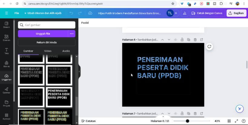Tutorial Canva: Desain Brosur PPDB yang Menarik dan Informatif dengan Luxury Gold